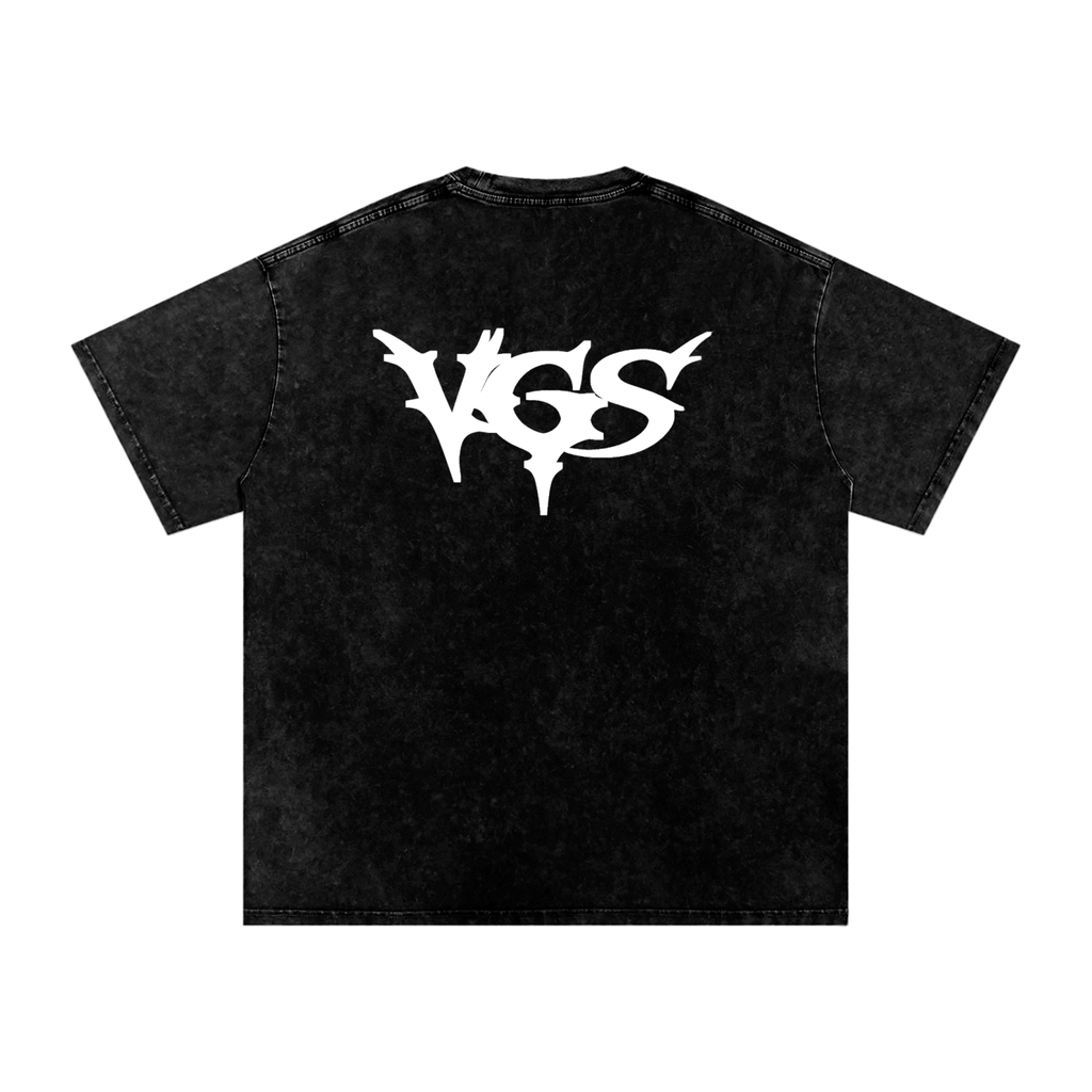 VGS ARCHIVED SNOW WASH BLACK TEE 1.0